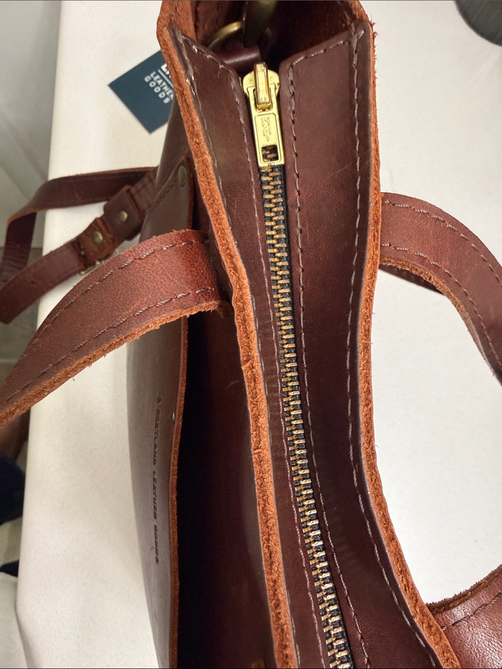 Portland Leather Goods Mini Crossbody tote - Picture 11 of 13